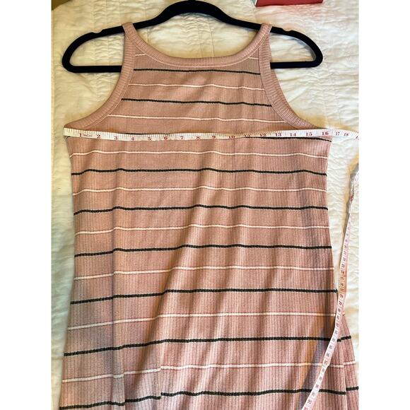 🌟3 for $35🌟A New Day Blush Pink Cotton Tank Maxi Dress, Black Striped Size S - Picture 6 of 6